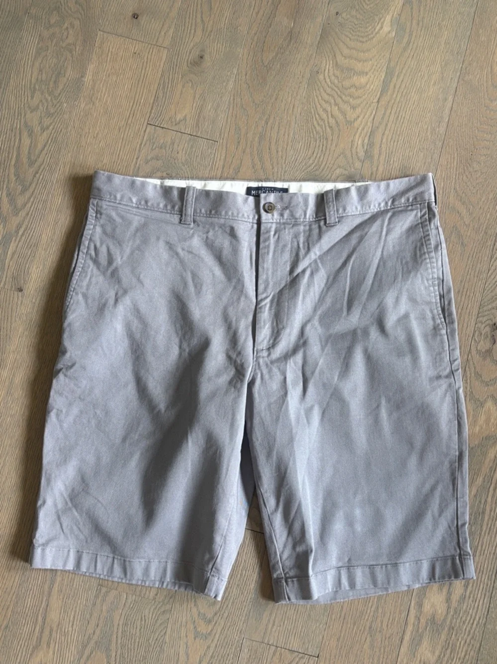 J. Crew Light Gray Flat Front Chino Shorts